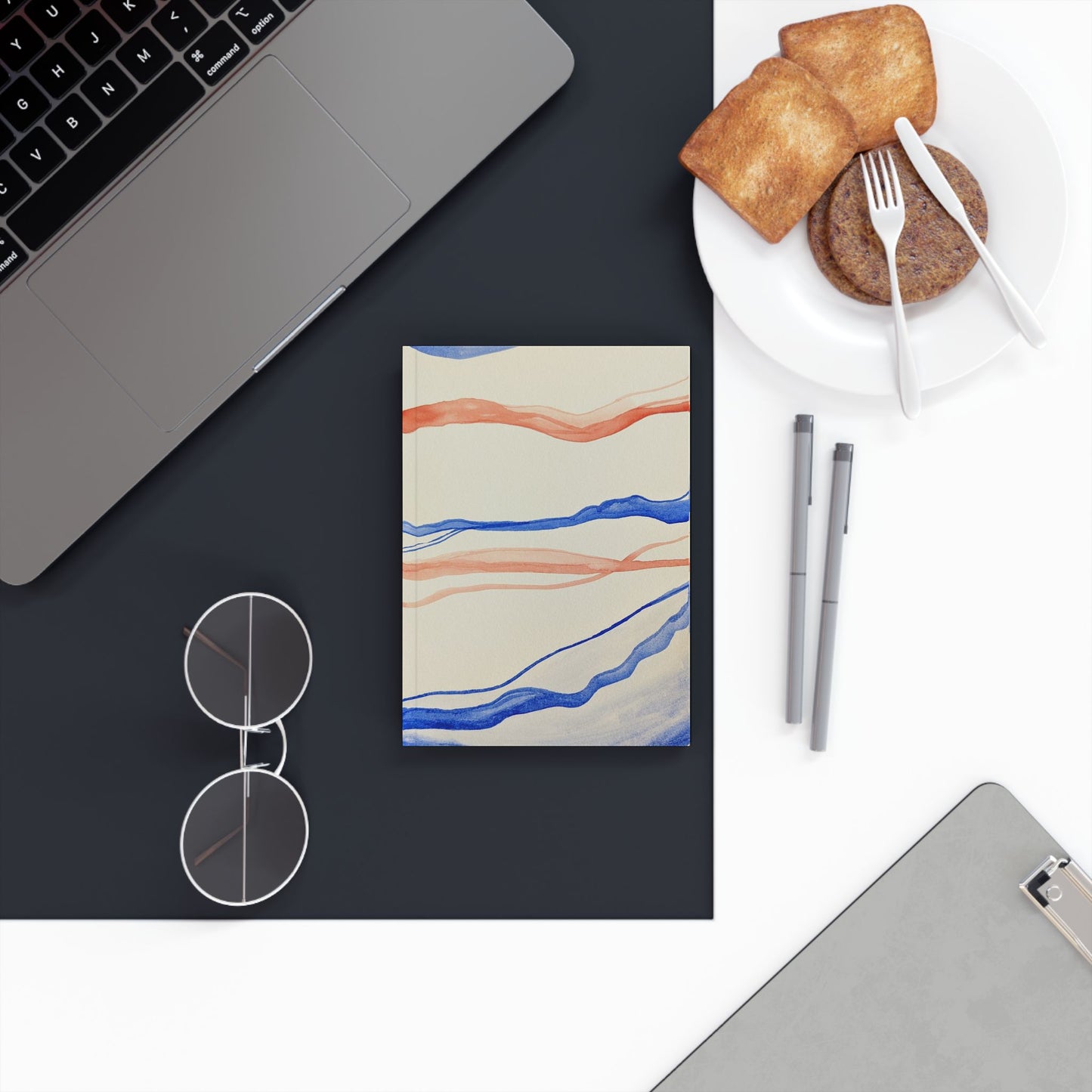 Stylish Hard Backed Journal - Artistic Design for Creativity & Reflection