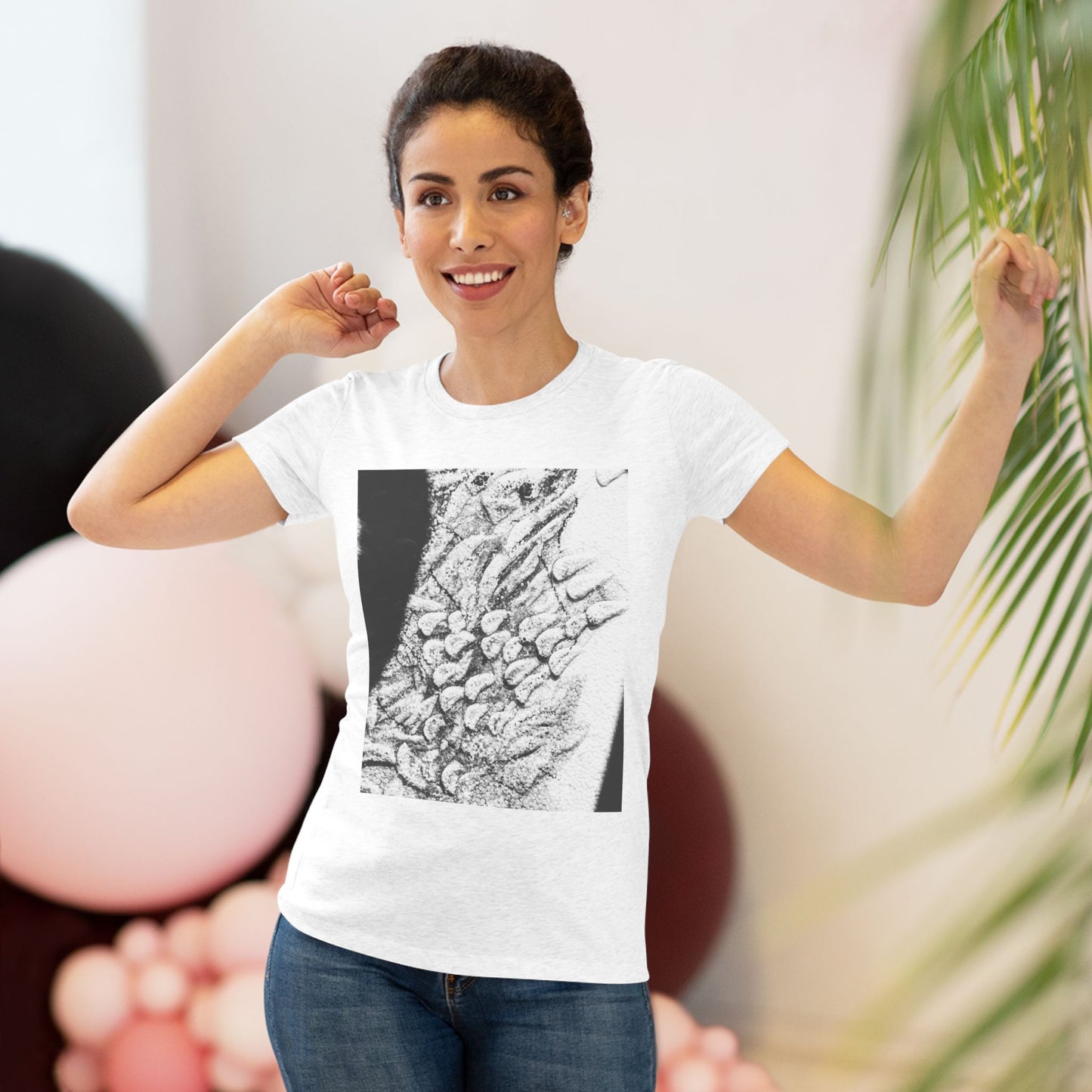 Women's Triblend Tee - Artistic Leopard Graphic T-Shirt