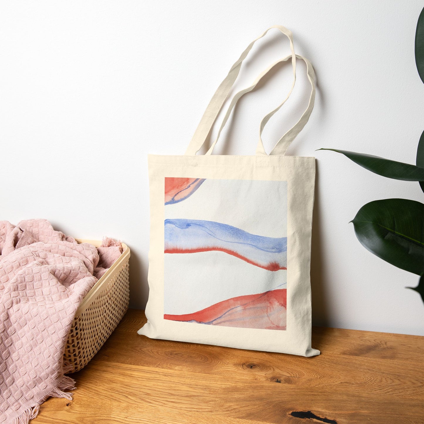 Artistic Cotton Canvas Tote Bag - Eco-Friendly Fashion & Everyday Use