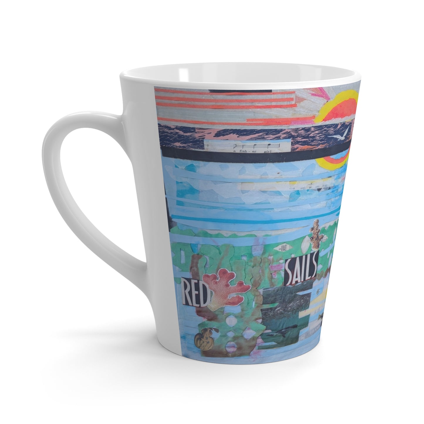 Latte Mug – Red Sails in the Sunset | SG808 Artist Collection