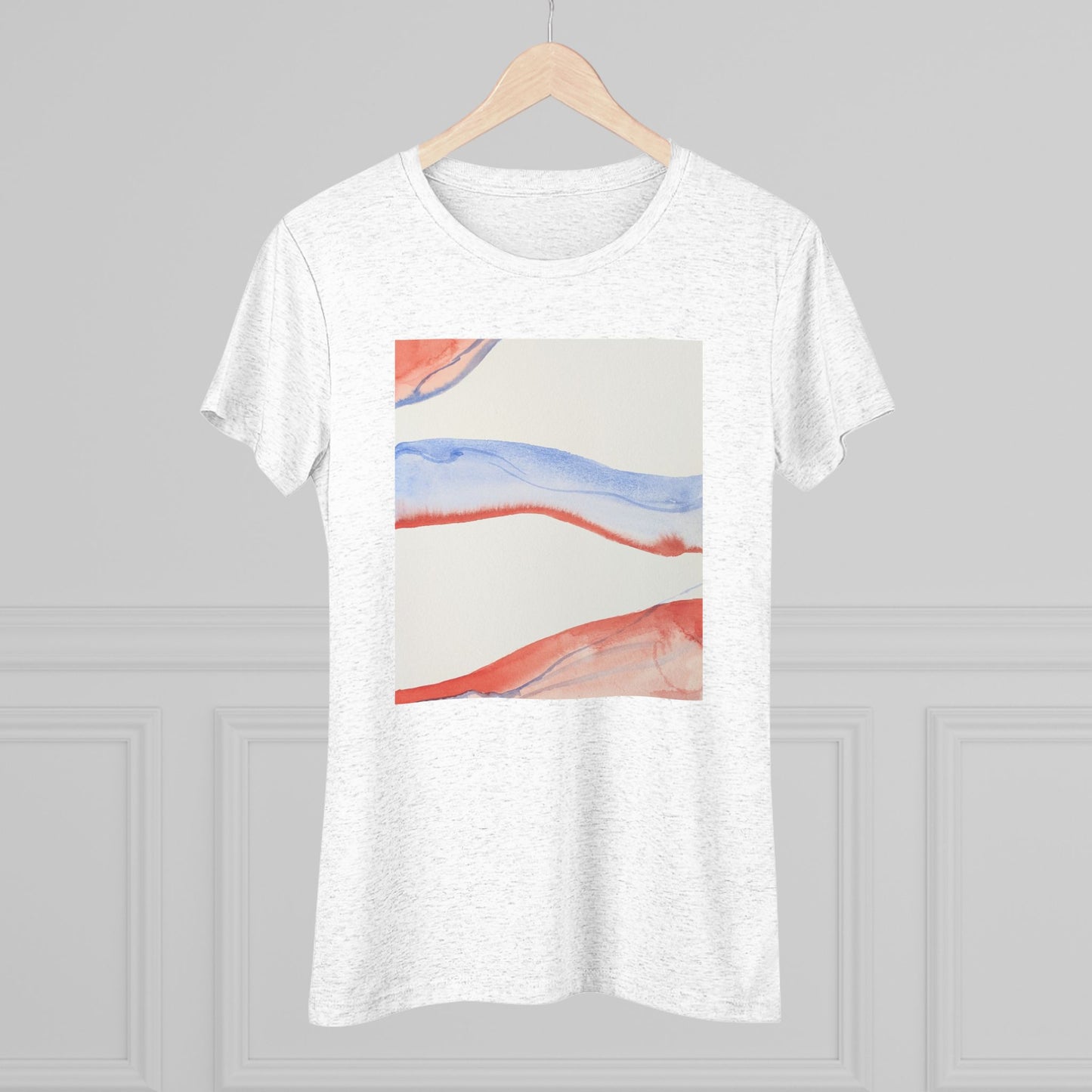 Women's Triblend Tee - Artistic Leopard Graphic T-Shirt