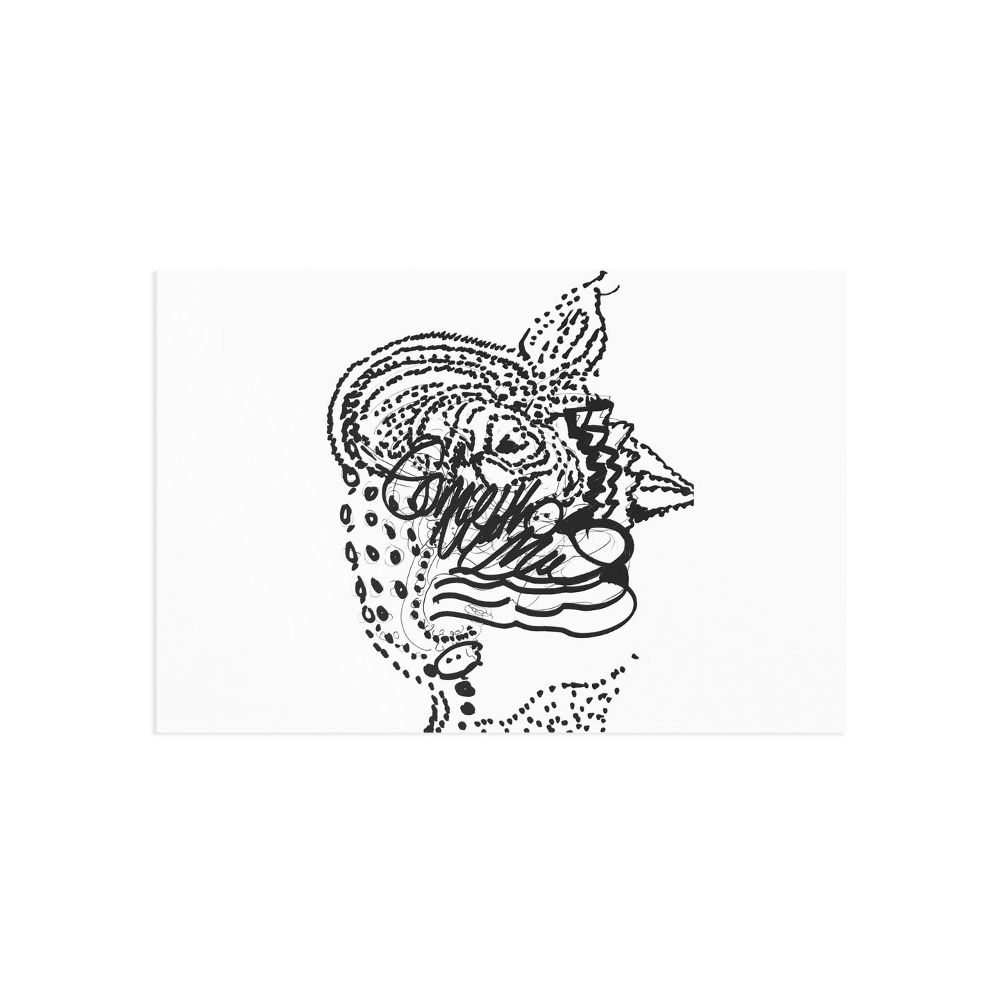 Artistic Fine Art Postcards - Unique Black and White Designs for Collectors and Gifting
