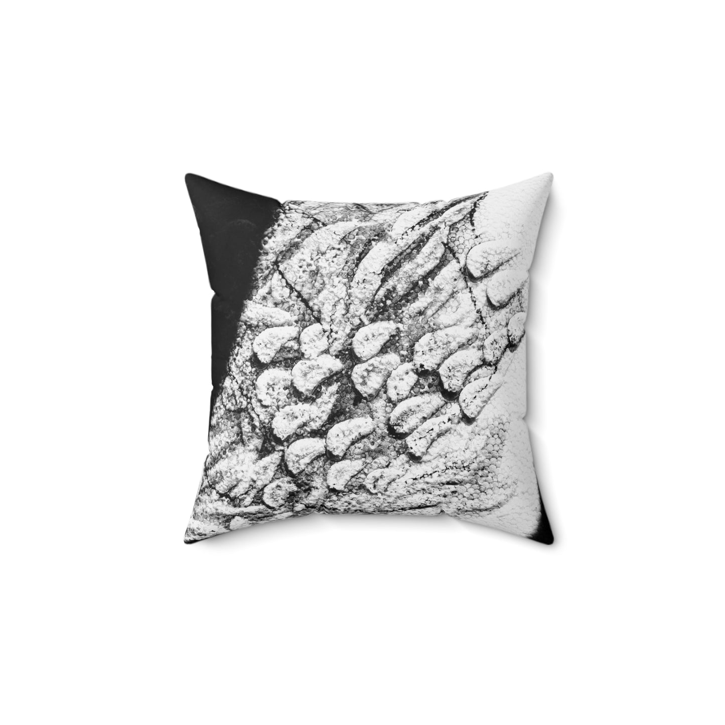 Abstract Art Spun Polyester Square Pillow - Modern Home Decor