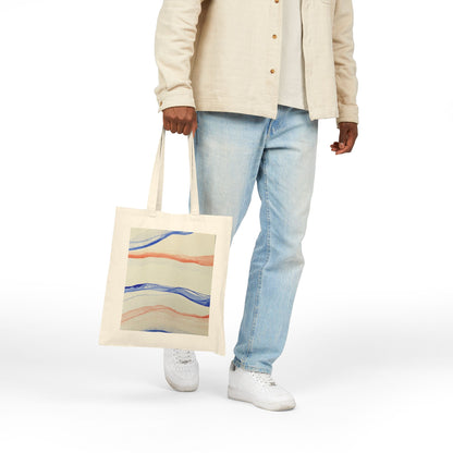 Artistic Cotton Canvas Tote Bag - Eco-Friendly Fashion & Everyday Use