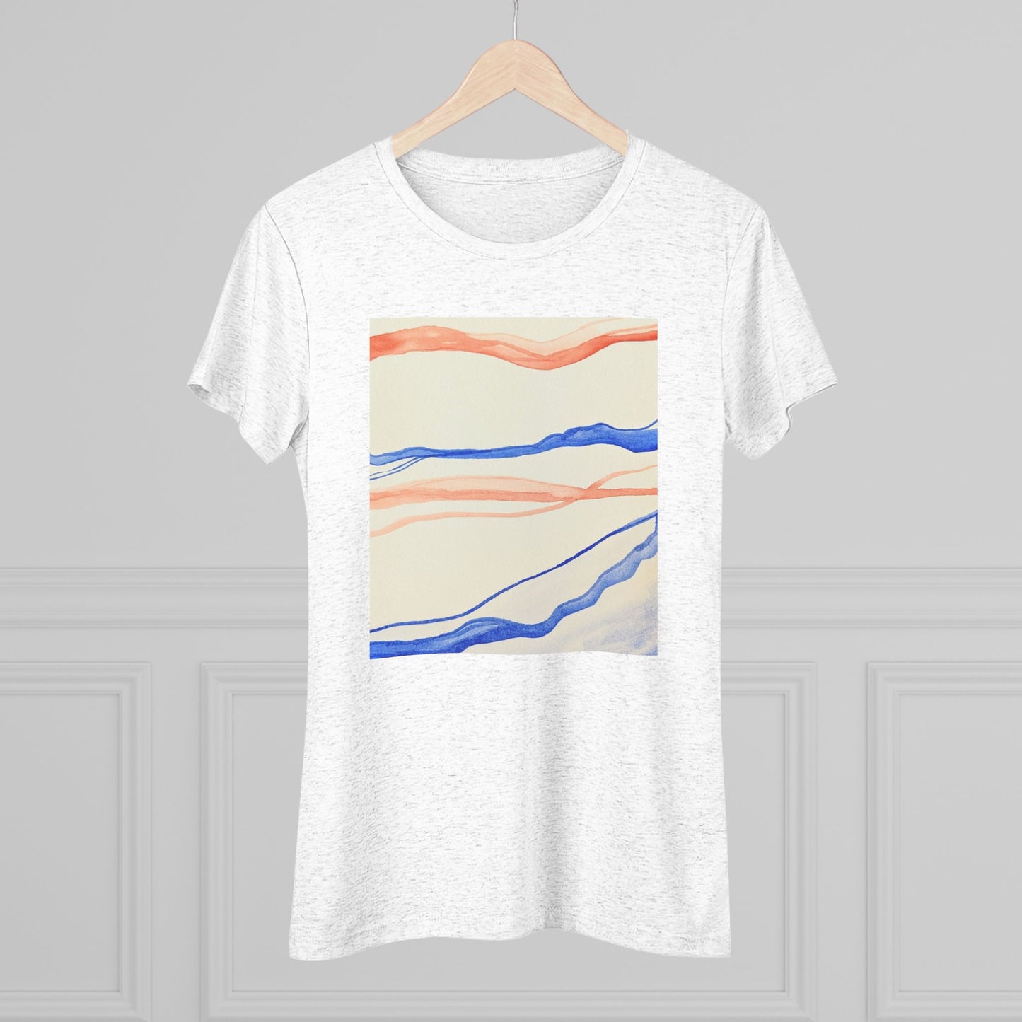 Women's Triblend Tee - Artistic Leopard Graphic T-Shirt