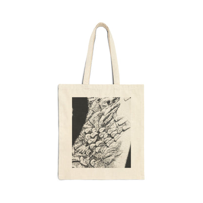Artistic Cotton Canvas Tote Bag - Eco-Friendly Fashion & Everyday Use