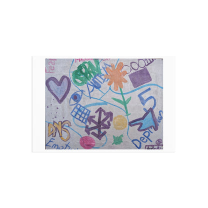 Fine Art Postcard – Brain in 3 Seconds | SG808 Artist Collection – Sam