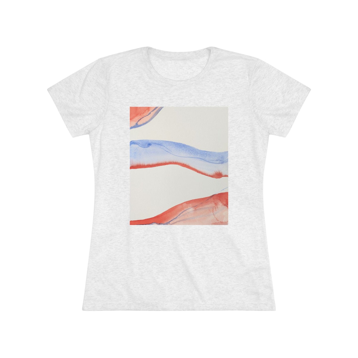 Women's Triblend Tee - Artistic Leopard Graphic T-Shirt