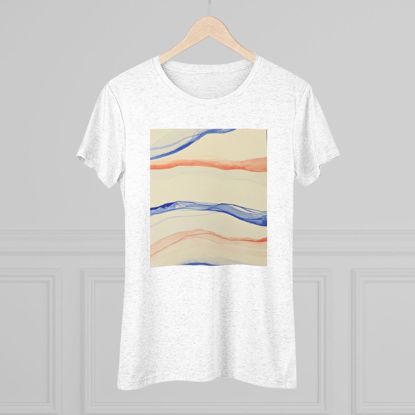 Women's Triblend Tee - Artistic Leopard Graphic T-Shirt