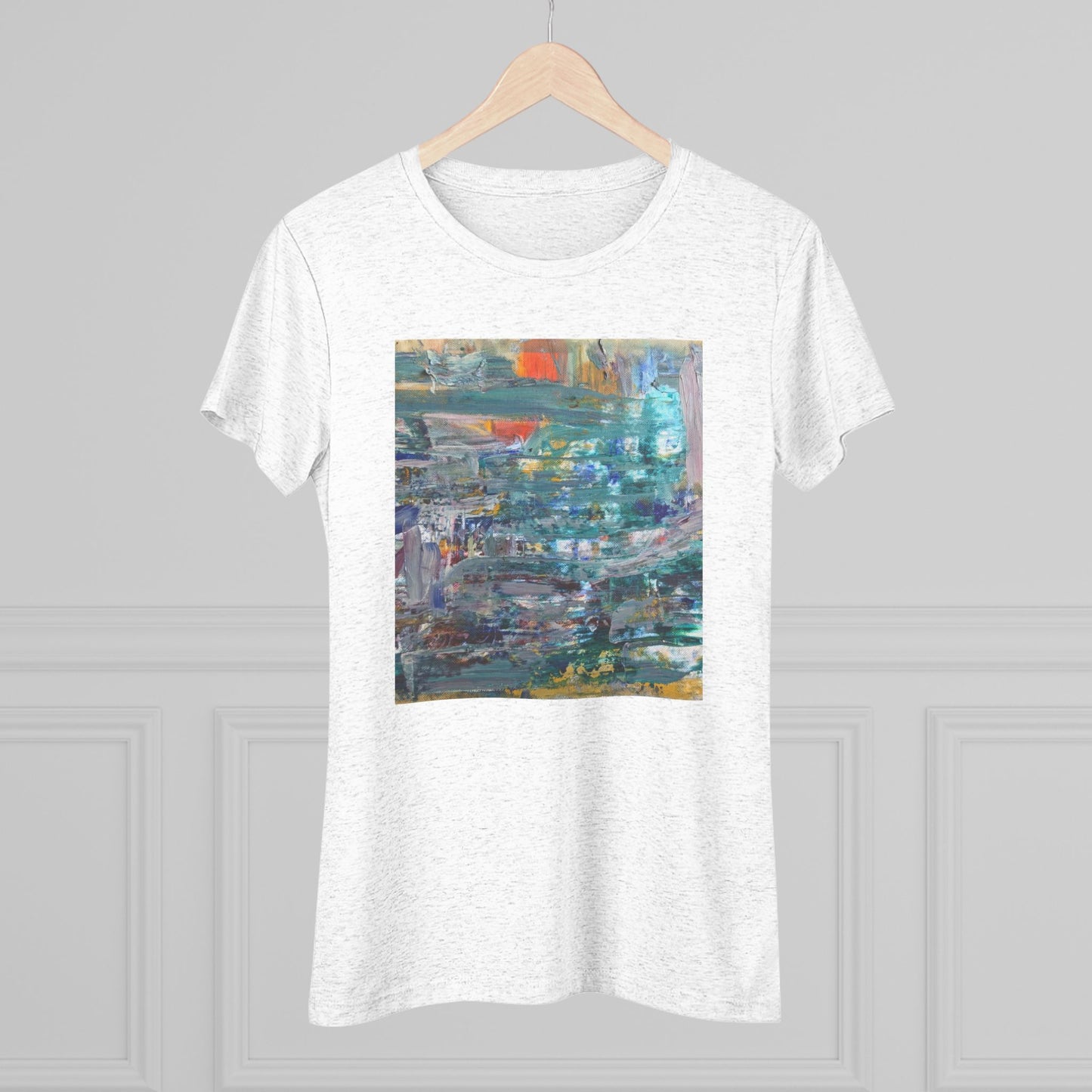 Women's Triblend Tee - Artistic Leopard Graphic T-Shirt