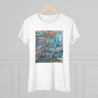 Women's Triblend Tee - Artistic Leopard Graphic T-Shirt