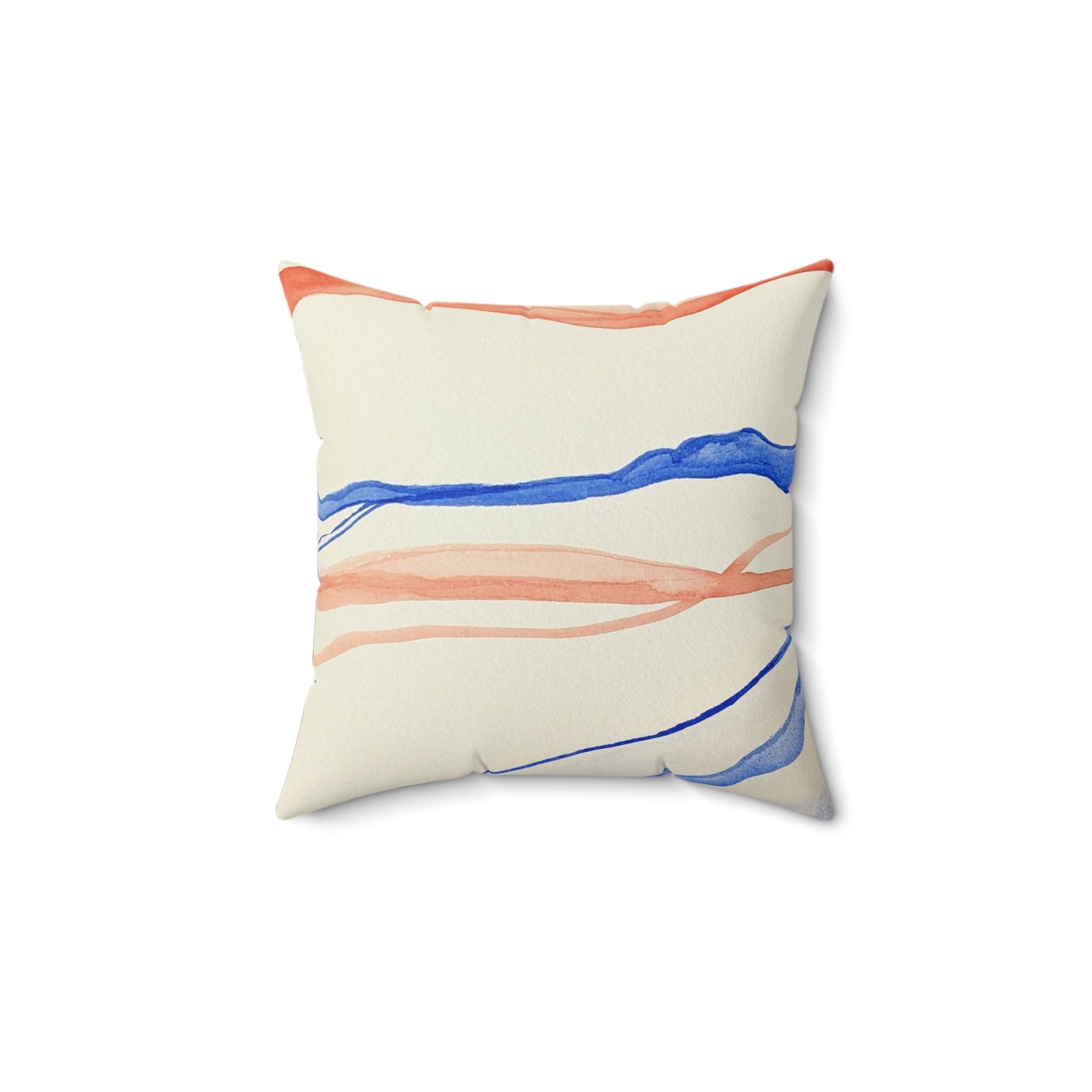 Abstract Art Spun Polyester Square Pillow - Modern Home Decor
