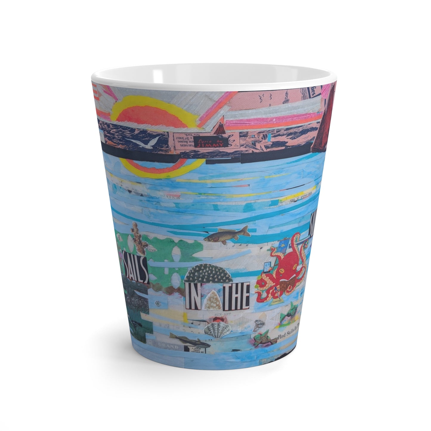 Latte Mug – Red Sails in the Sunset | SG808 Artist Collection