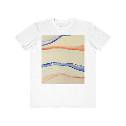 Men's Lightweight Fashion Tee - Abstract Art Design for Creative Souls