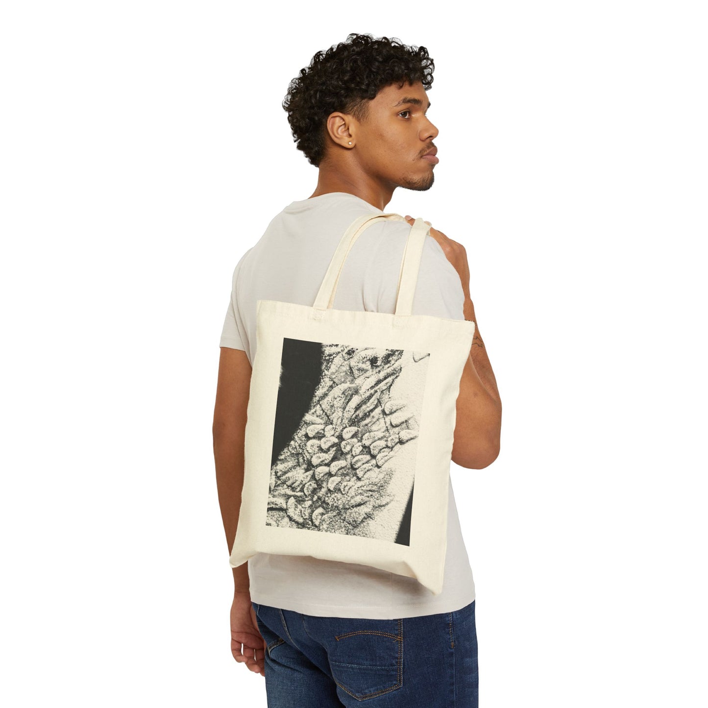 Artistic Cotton Canvas Tote Bag - Eco-Friendly Fashion & Everyday Use