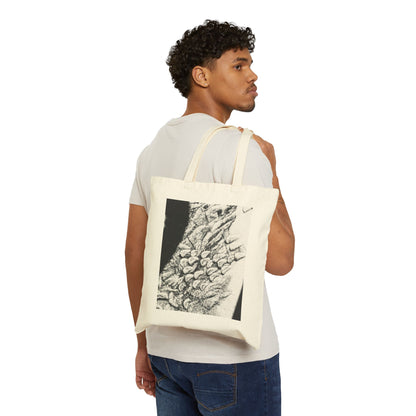 Artistic Cotton Canvas Tote Bag - Eco-Friendly Fashion & Everyday Use