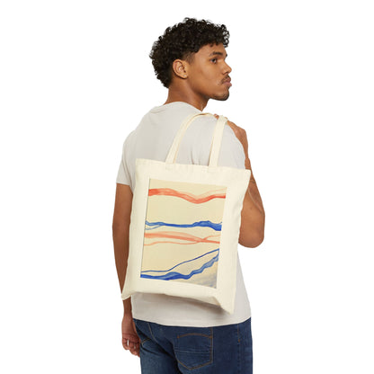 Artistic Cotton Canvas Tote Bag - Eco-Friendly Fashion & Everyday Use