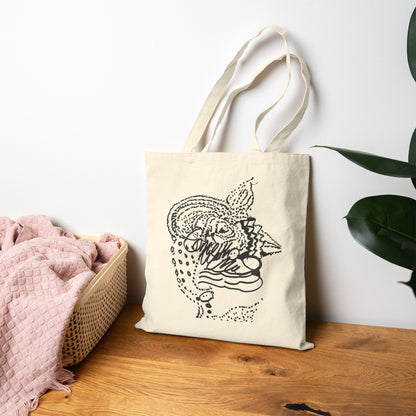 Artistic Cotton Canvas Tote Bag - Eco-Friendly Fashion & Everyday Use