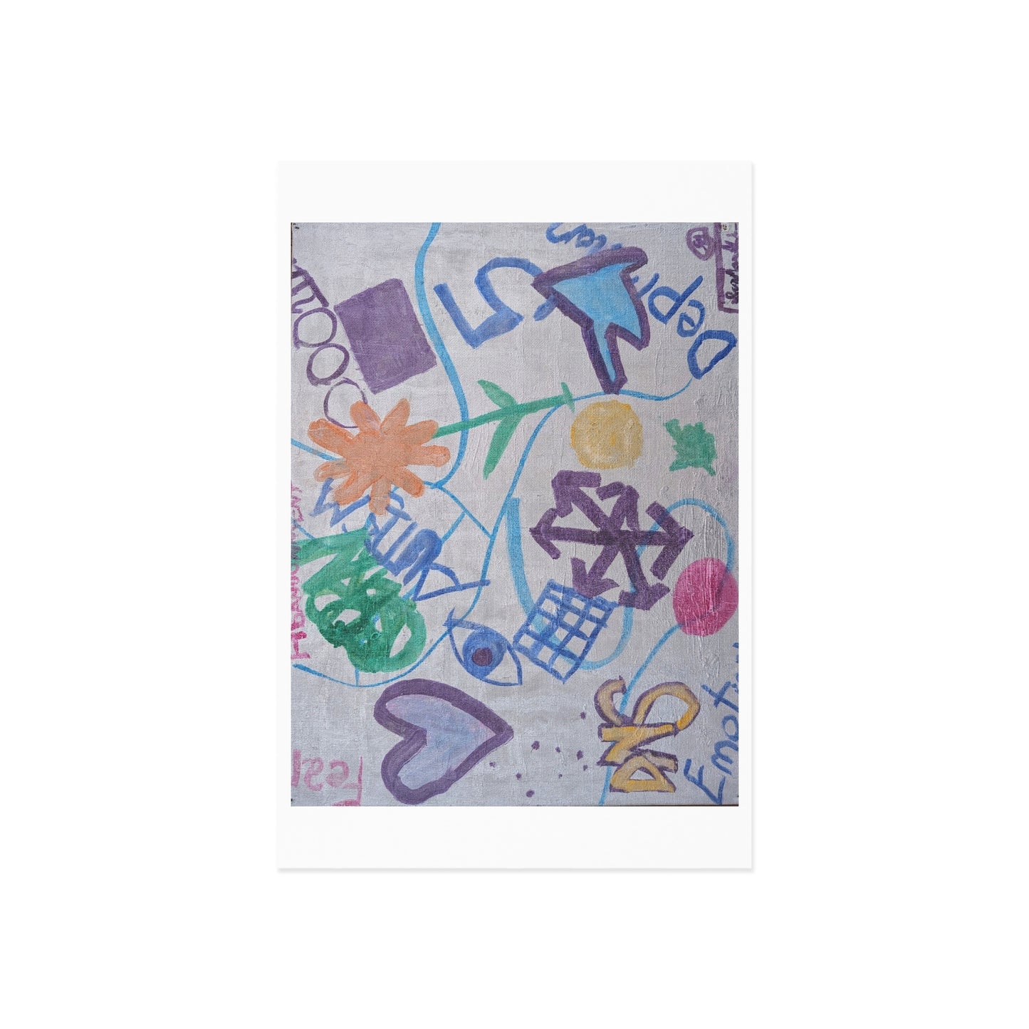 Fine Art Postcard – Brain in 3 Seconds | SG808 Artist Collection – Sam