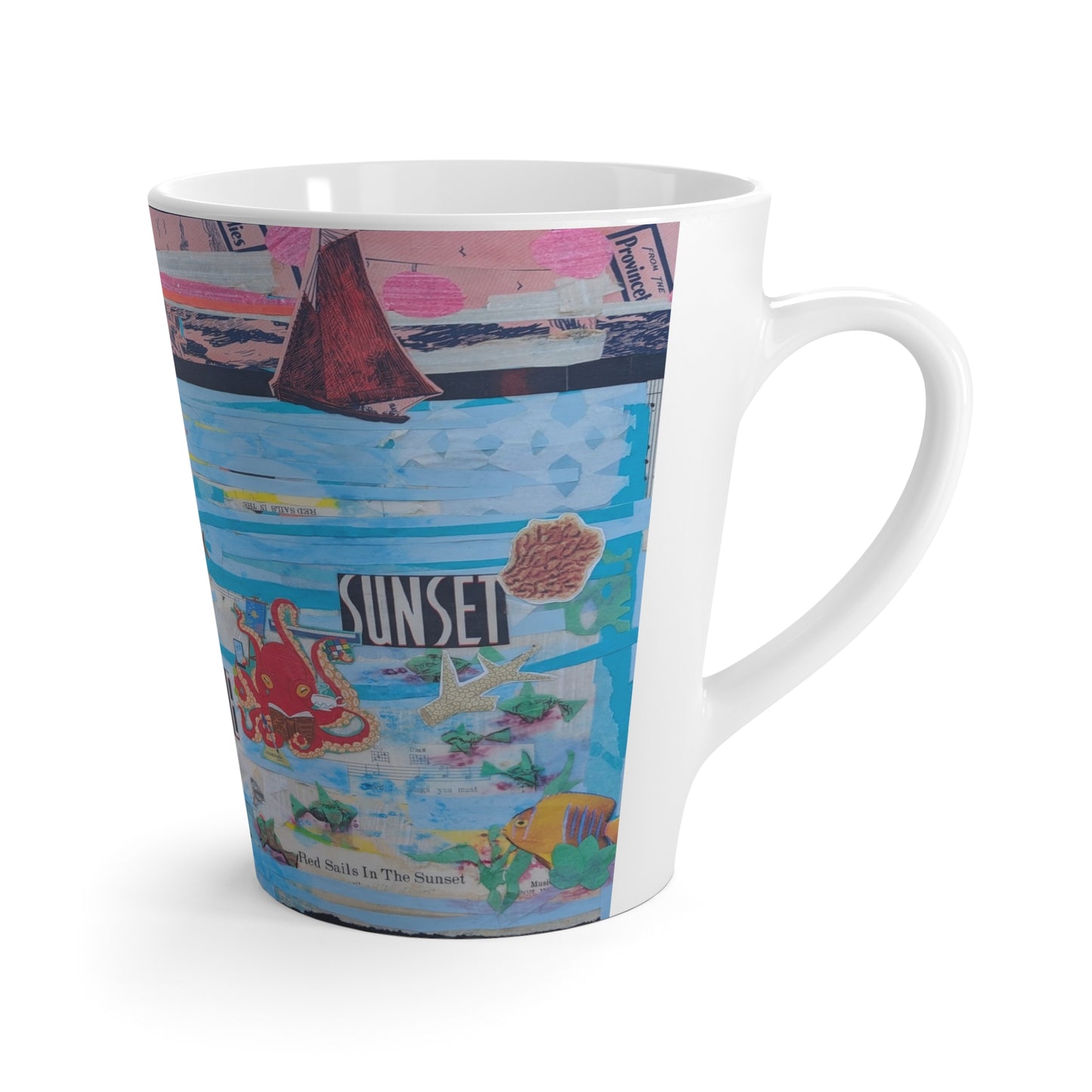Latte Mug – Red Sails in the Sunset | SG808 Artist Collection