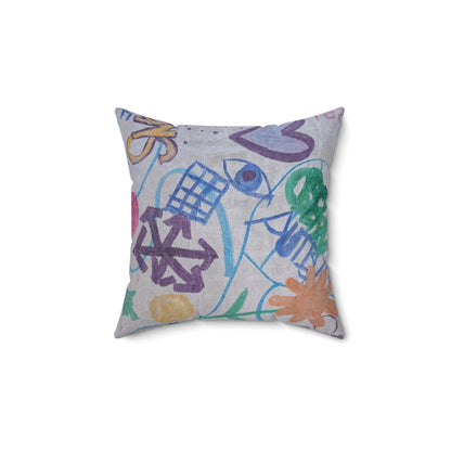 Brain in 3 Seconds Throw Pillow | SG808 Artist Collection – Sam