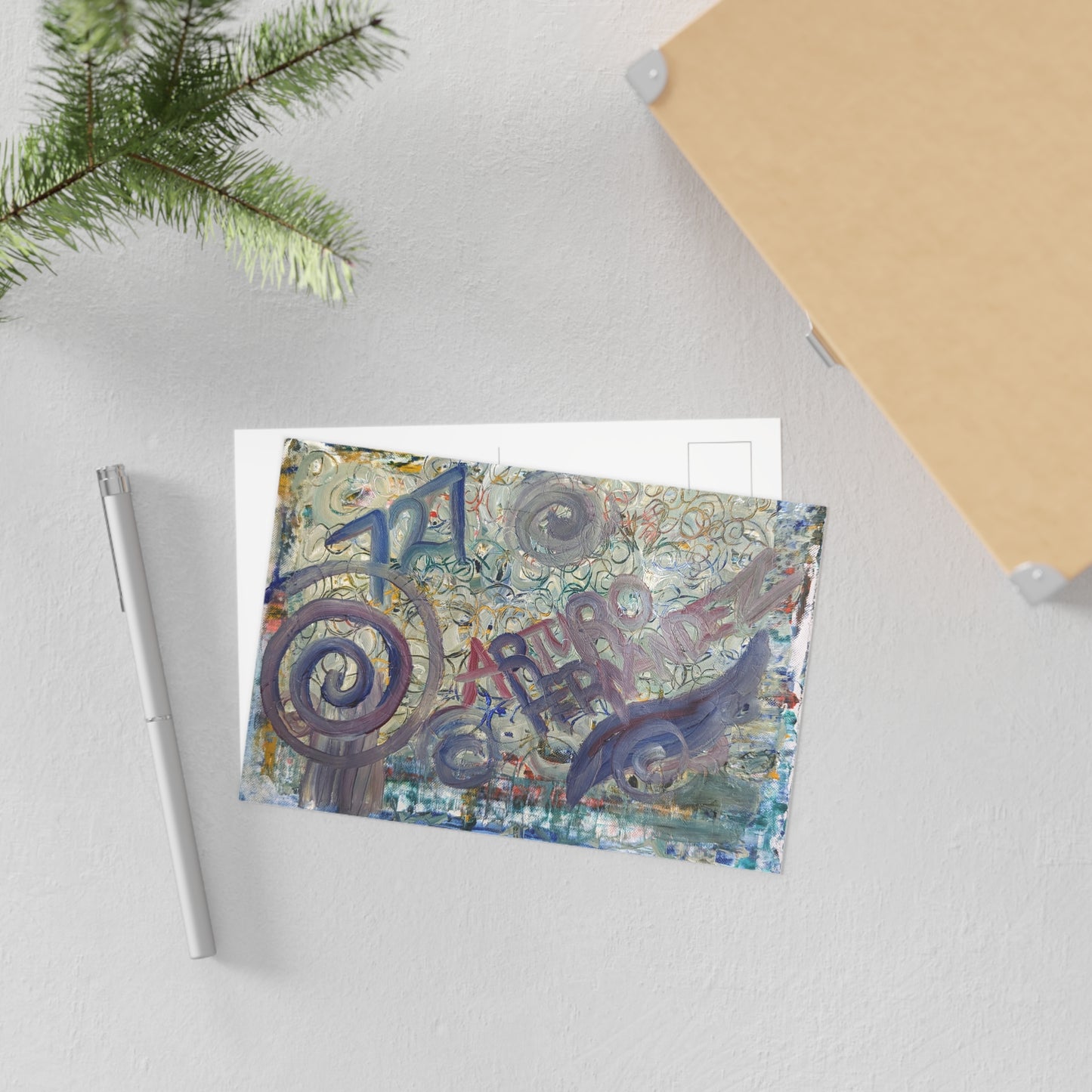 Artistic Fine Art Postcards - Unique Black and White Designs for Collectors and Gifting