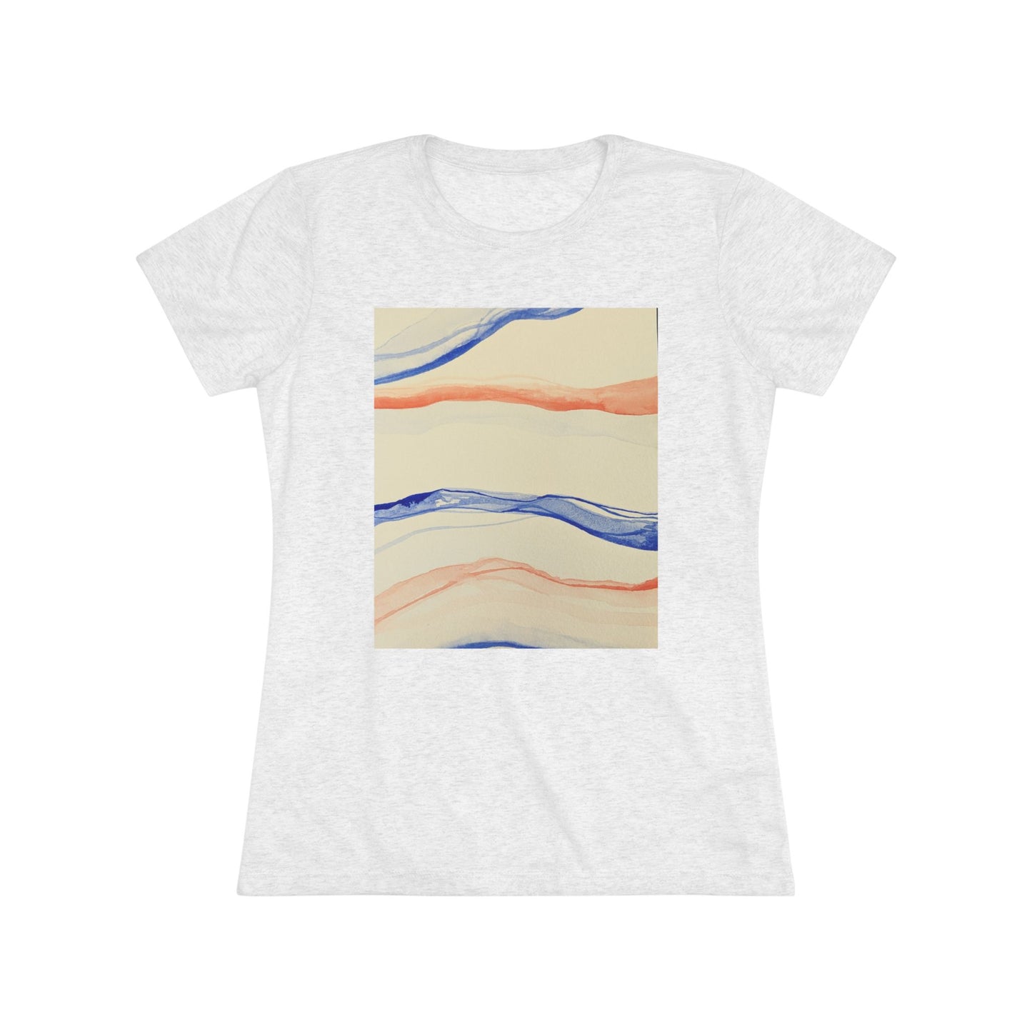 Women's Triblend Tee - Artistic Leopard Graphic T-Shirt