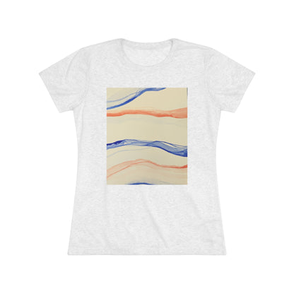 Women's Triblend Tee - Artistic Leopard Graphic T-Shirt