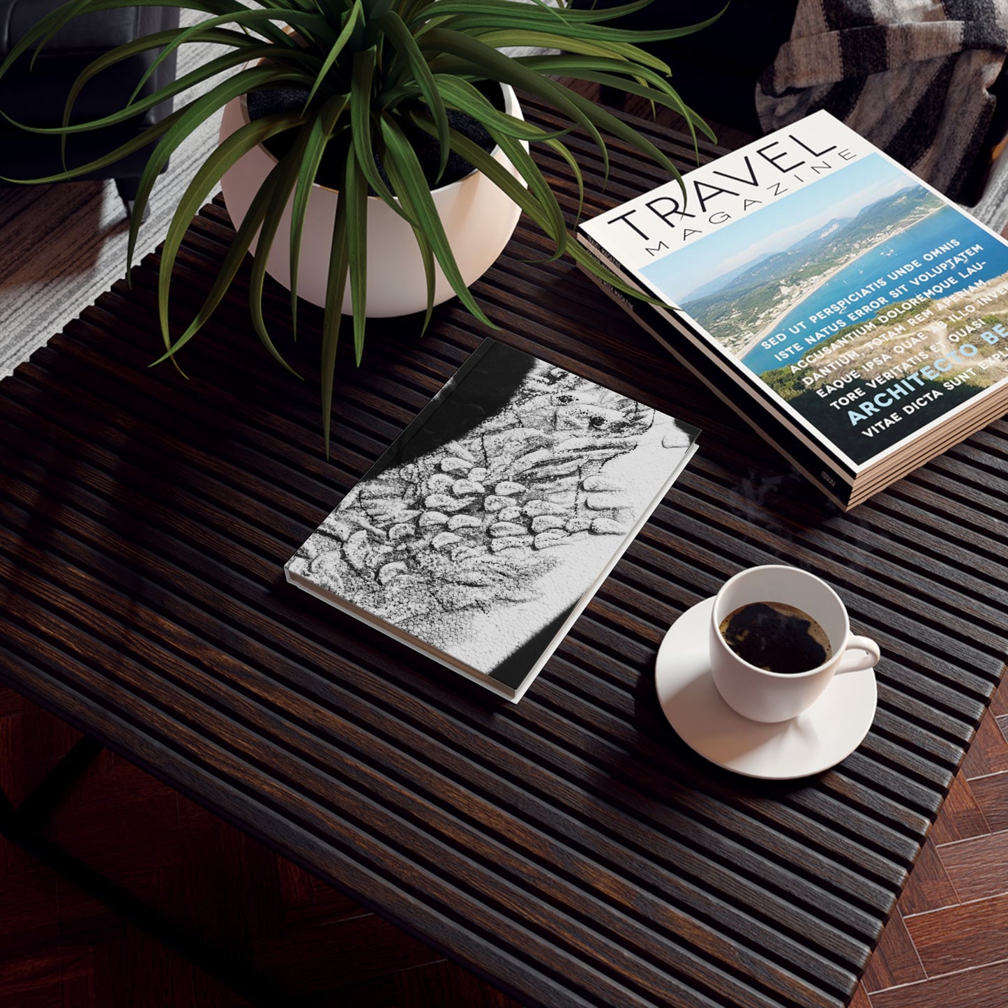 Stylish Hard Backed Journal - Artistic Design for Creativity & Reflection