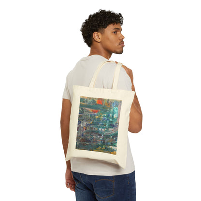 Artistic Cotton Canvas Tote Bag - Eco-Friendly Fashion & Everyday Use