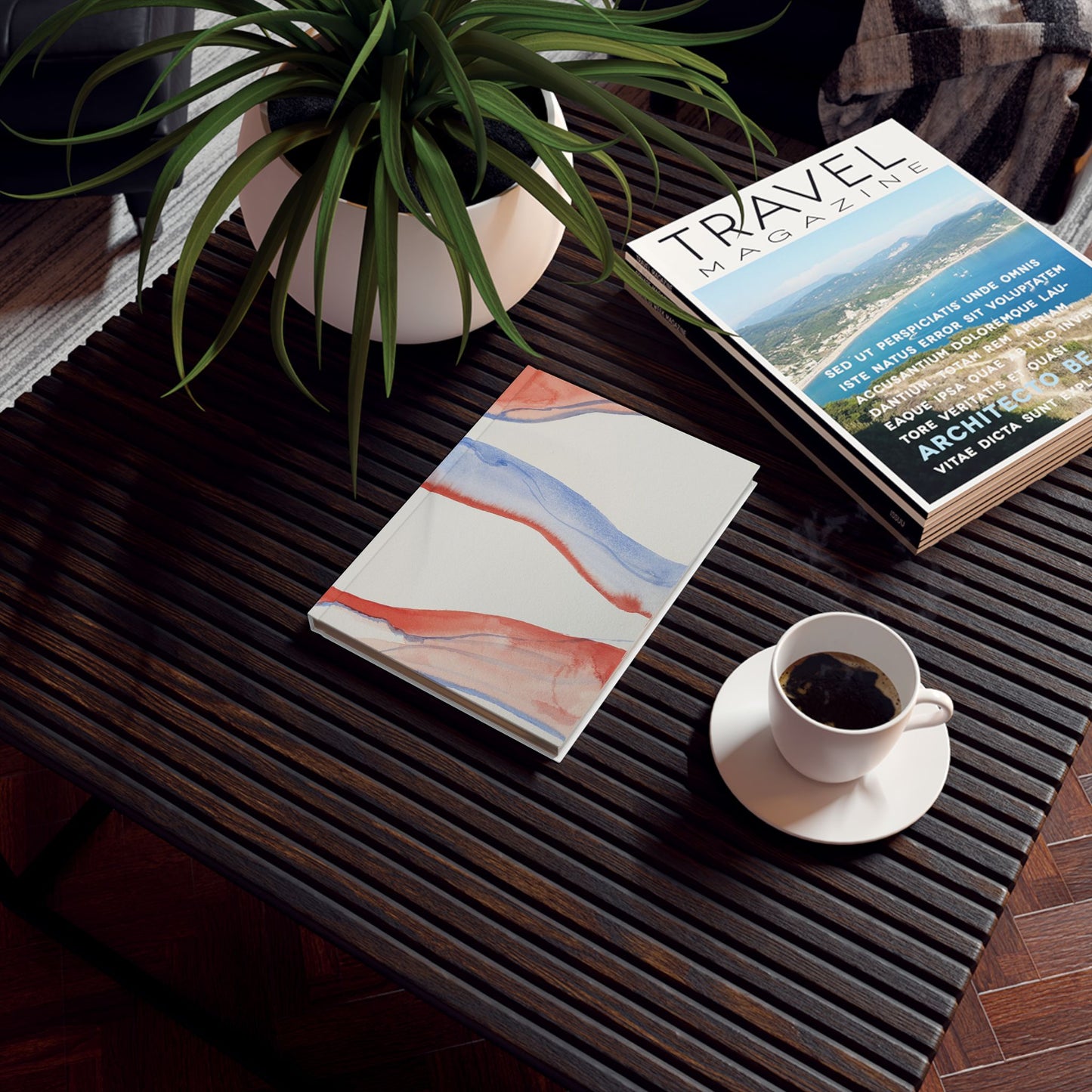 Stylish Hard Backed Journal - Artistic Design for Creativity & Reflection