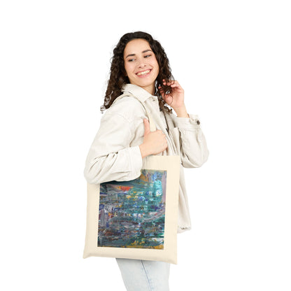 Artistic Cotton Canvas Tote Bag - Eco-Friendly Fashion & Everyday Use