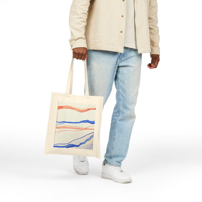 Artistic Cotton Canvas Tote Bag - Eco-Friendly Fashion & Everyday Use