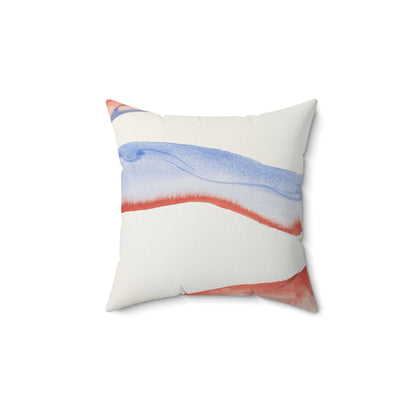 Abstract Art Spun Polyester Square Pillow - Modern Home Decor
