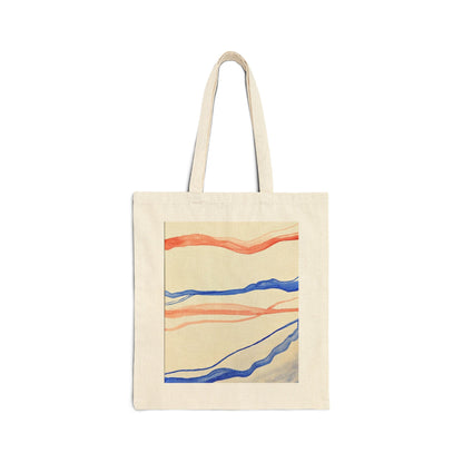 Artistic Cotton Canvas Tote Bag - Eco-Friendly Fashion & Everyday Use