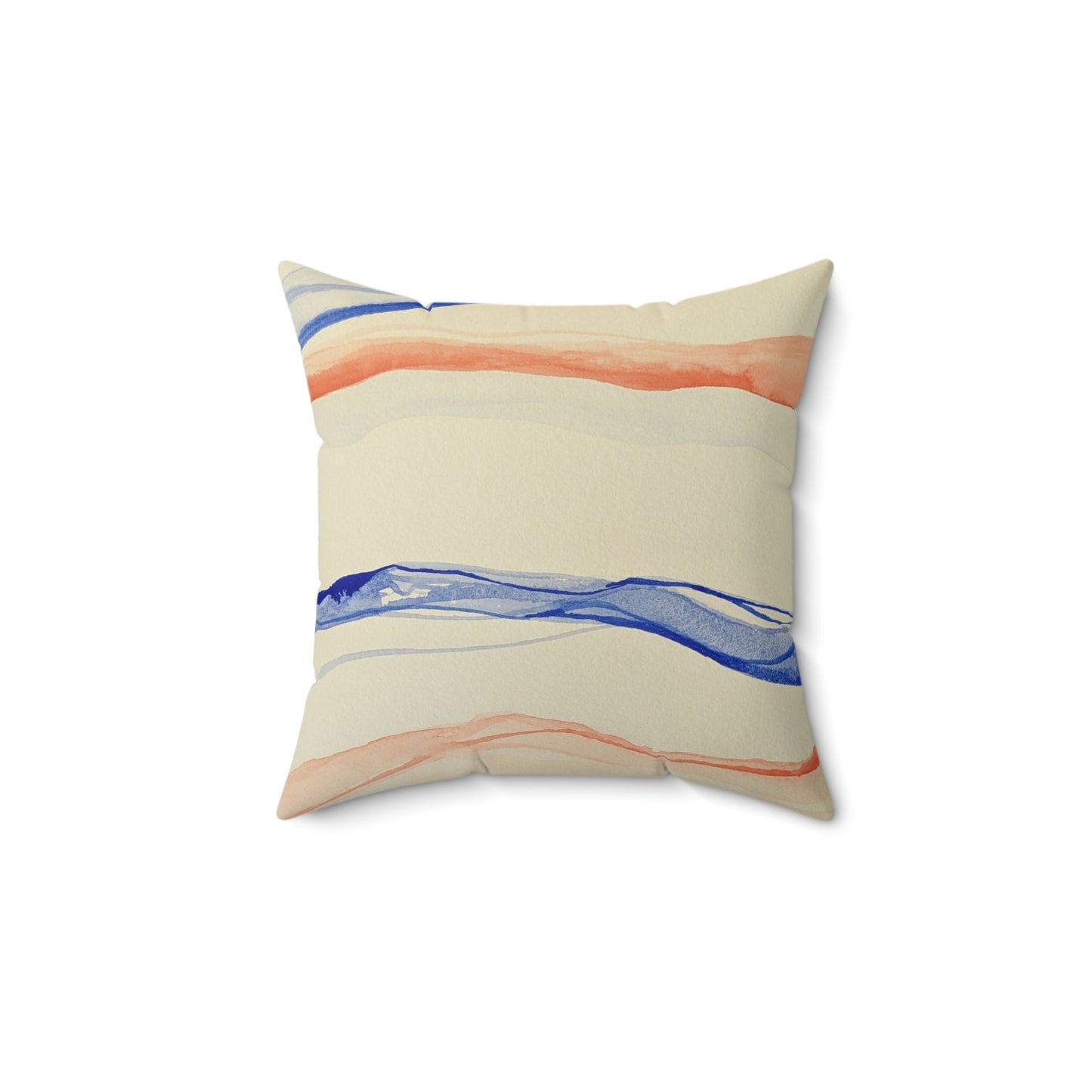 Abstract Art Spun Polyester Square Pillow - Modern Home Decor