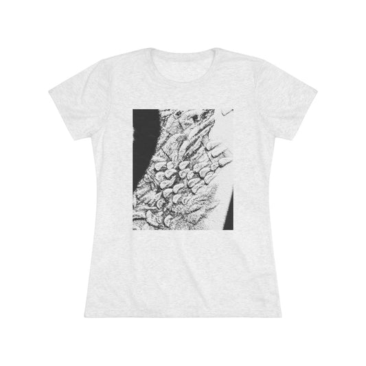 Women's Triblend Tee - Artistic Leopard Graphic T-Shirt