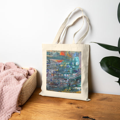 Artistic Cotton Canvas Tote Bag - Eco-Friendly Fashion & Everyday Use
