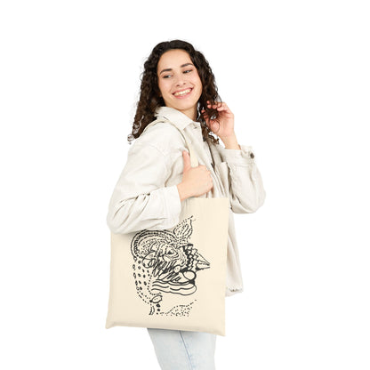Artistic Cotton Canvas Tote Bag - Eco-Friendly Fashion & Everyday Use