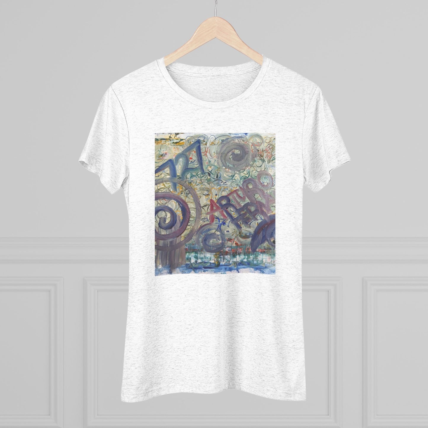 Women's Triblend Tee - Artistic Leopard Graphic T-Shirt