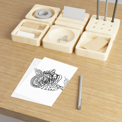 Artistic Fine Art Postcards - Unique Black and White Designs for Collectors and Gifting