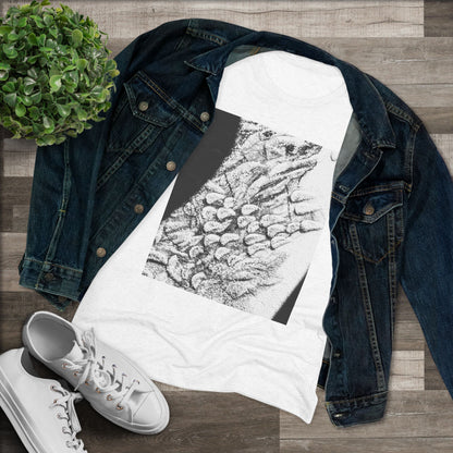 Women's Triblend Tee - Artistic Leopard Graphic T-Shirt