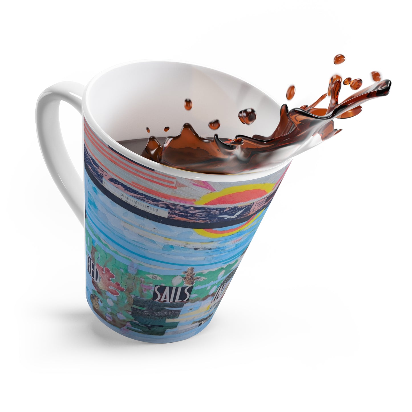 Latte Mug – Red Sails in the Sunset | SG808 Artist Collection