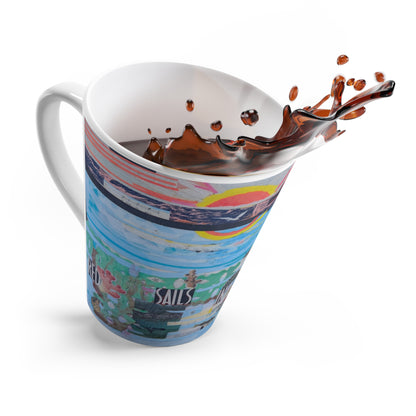 Latte Mug – Red Sails in the Sunset | SG808 Artist Collection