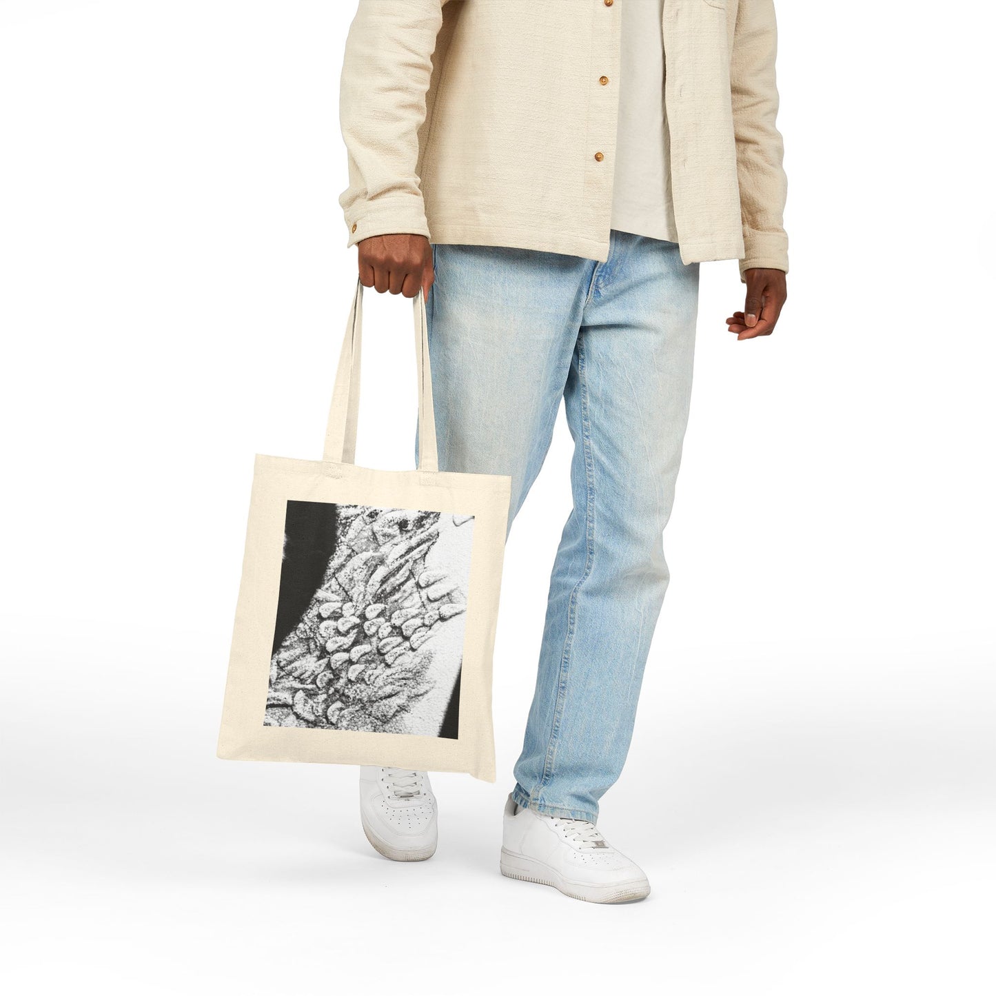 Artistic Cotton Canvas Tote Bag - Eco-Friendly Fashion & Everyday Use
