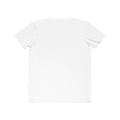 Men’s Abstract Art T-Shirt | Cool Tone Modern Graphic Tee with White Brush Strokes