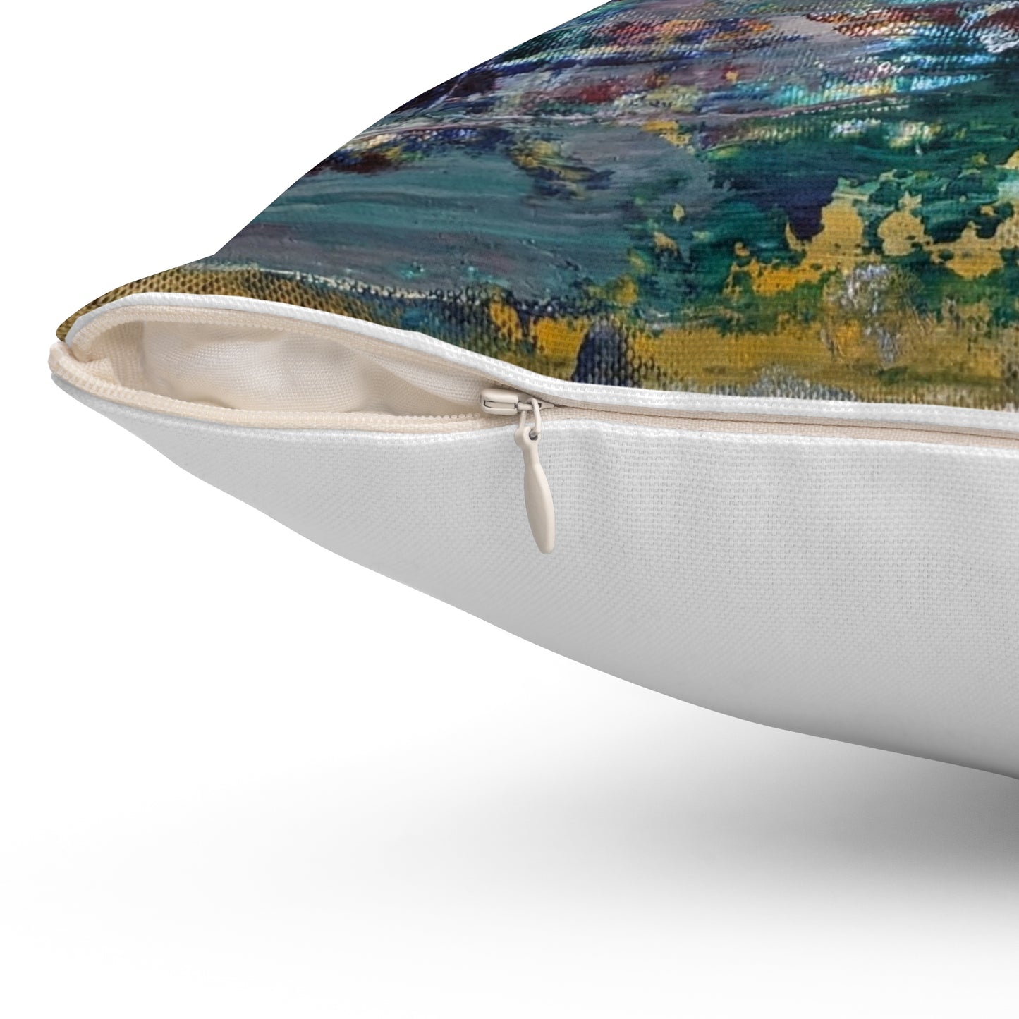 Abstract Art Spun Polyester Square Pillow - Modern Home Decor