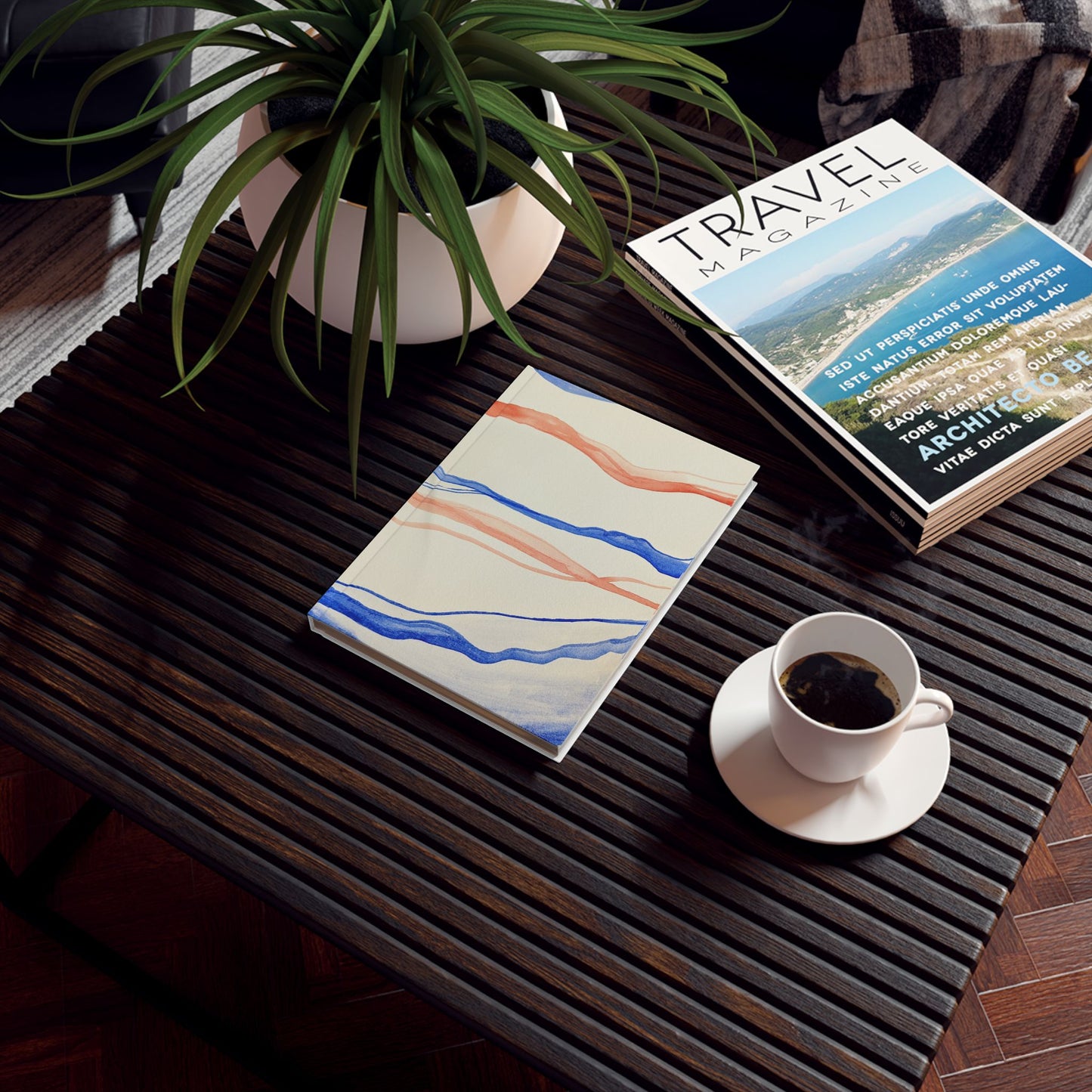 Stylish Hard Backed Journal - Artistic Design for Creativity & Reflection