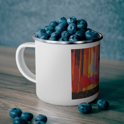 Enamel Camping Mug – Walking Through Color | SG808 Artist Collection – Teresa
