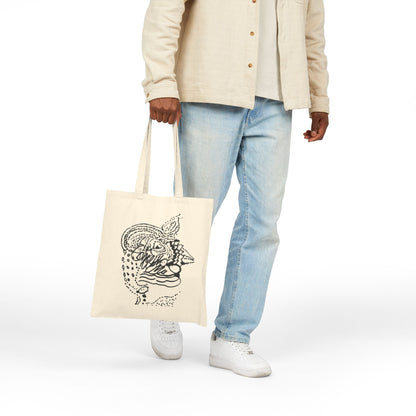 Artistic Cotton Canvas Tote Bag - Eco-Friendly Fashion & Everyday Use
